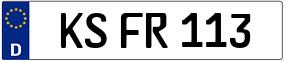 Trailer License Plate